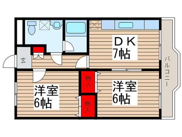 グランシャリオ７番館の物件間取画像